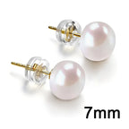 Boucles d'oreilles perle intemporel 7