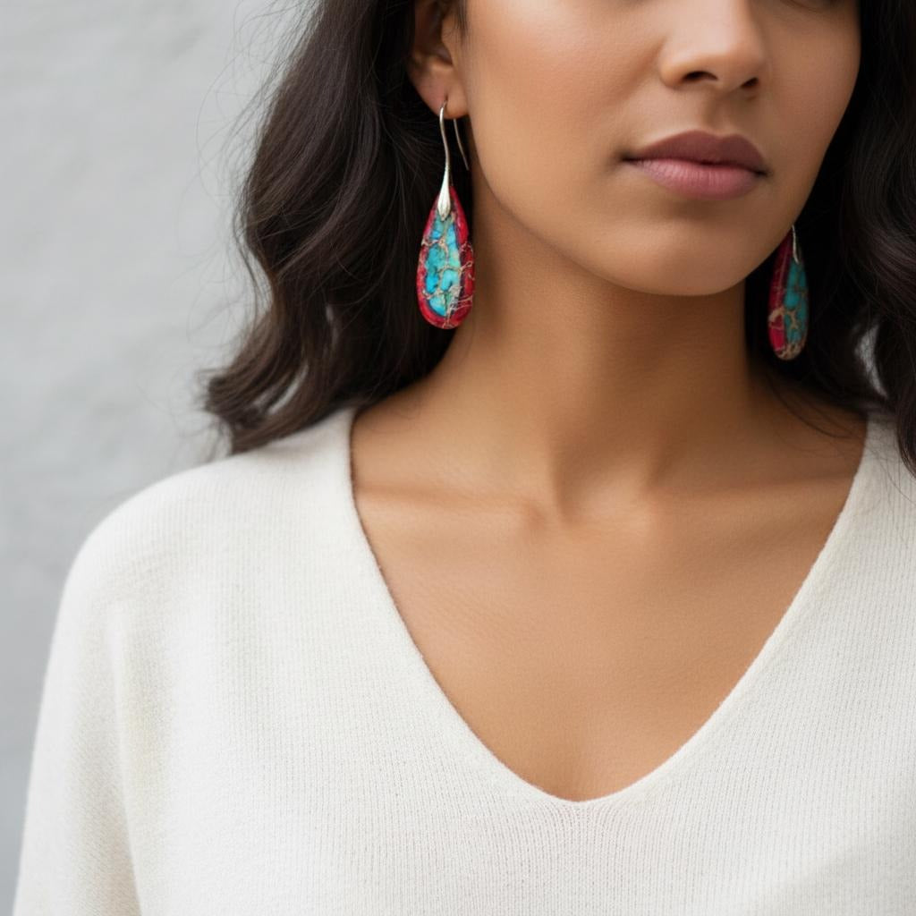 Natural Stone Earrings 