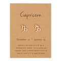 Boucles d'Oreilles Signe du Zodiaque 12 Constellations capricorne