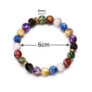 Bracelet 7 Chakras Gourmette Homme Femme Enfant Pierres