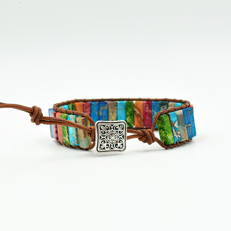 Armbånd 7 Chakra Ægte Sten 