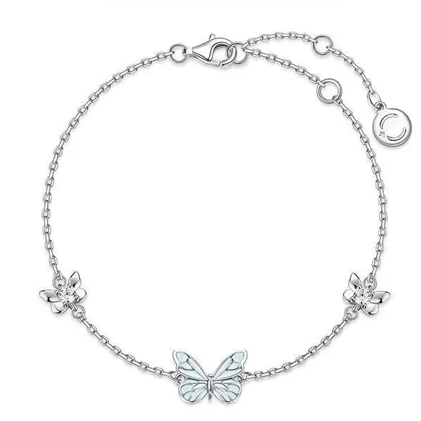 Parure papillon lumineux (collier + bracelet) + boucles d’oreilles offertes