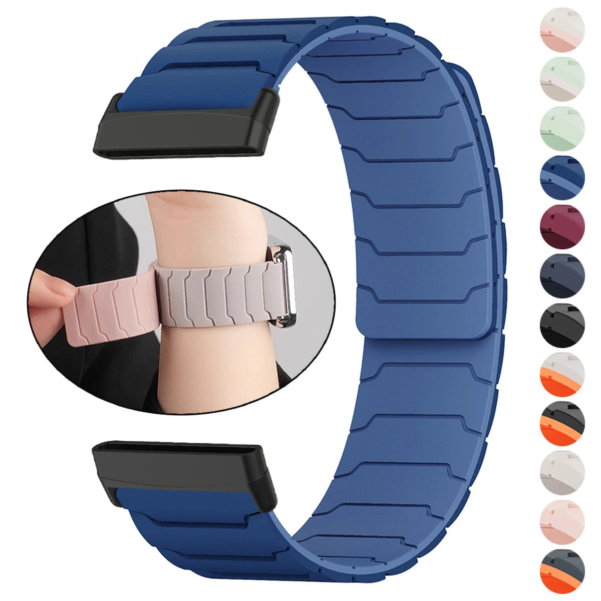 Magnetarmband für Fitbit Versa 3, Versa 4, Sense 1 und Sense 2 Uhr