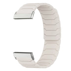 Magnetarmband für Fitbit Versa 3, Versa 4, Sense 1 und Sense 2 Uhr weiß