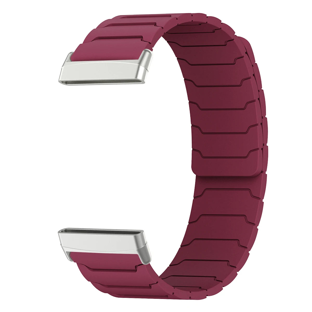 Magnetarmband für Fitbit Versa 3, Versa 4, Sense 1 und Sense 2 Uhr bordeaux