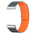 Magnetarmband für Fitbit Versa 3, Versa 4, Sense 1 und Sense 2 Uhr schwarz-orange