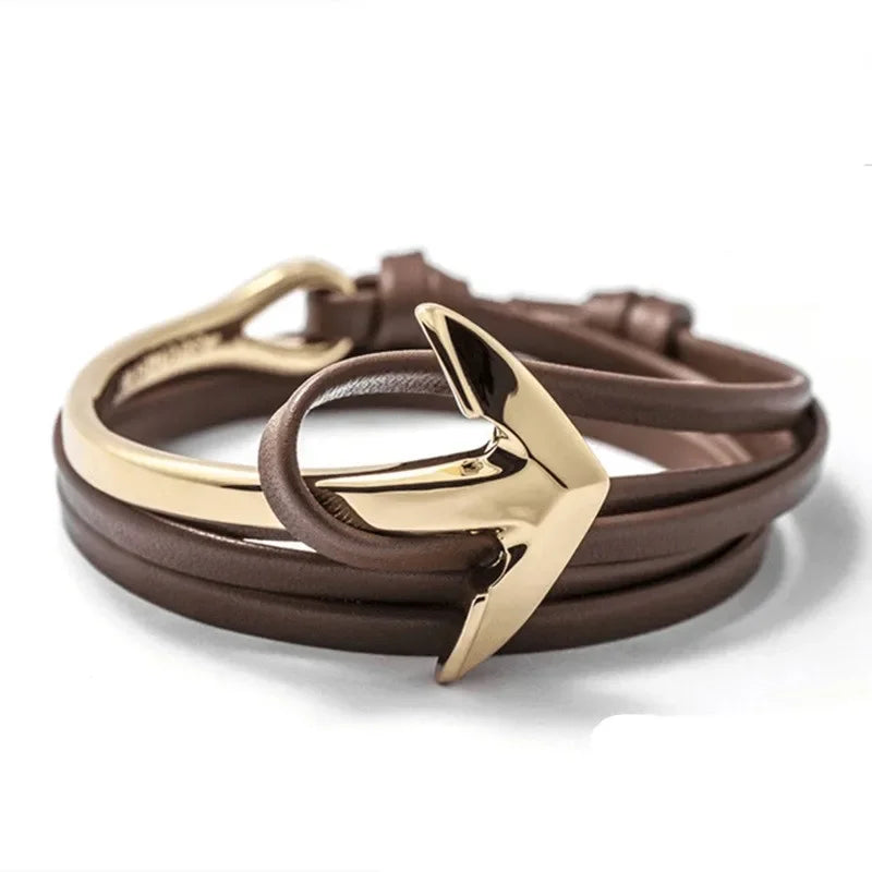 Verstellbares Armband mit Seemanker 