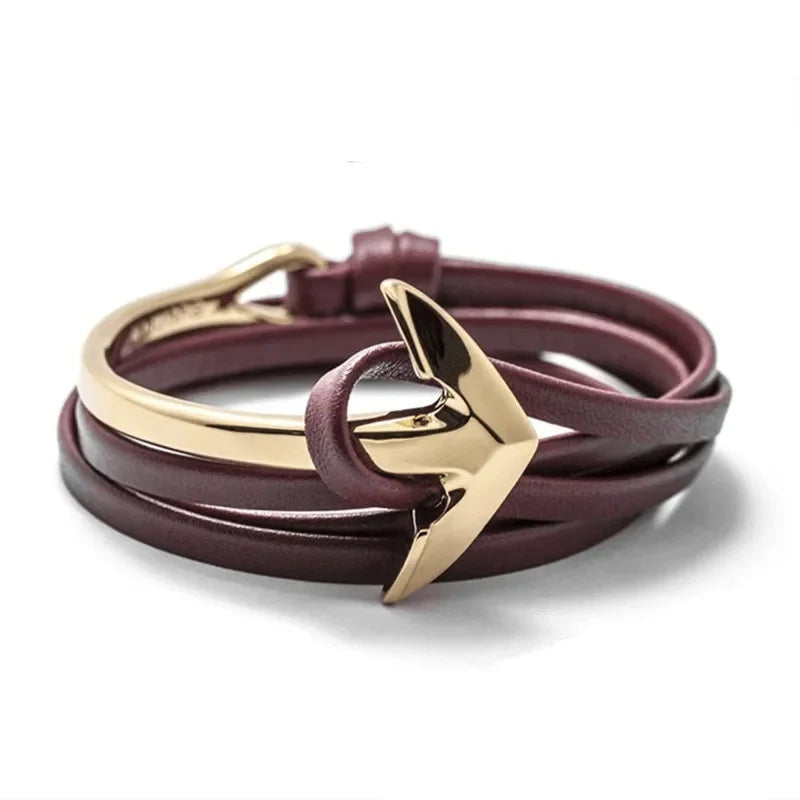 Verstellbares Armband mit Seemanker 