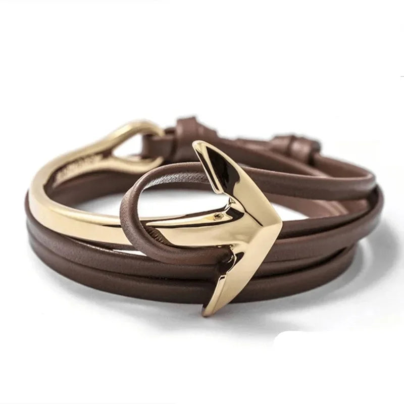 Verstellbares Armband mit Seemanker 