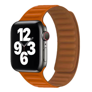 Bracelet Apple Watch à Fermoir Magnétique orange