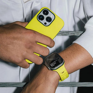 Bracelet Apple Watch en Silicone Chirurgical jaune