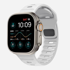 Bracelet Apple Watch en Silicone Chirurgical blanc