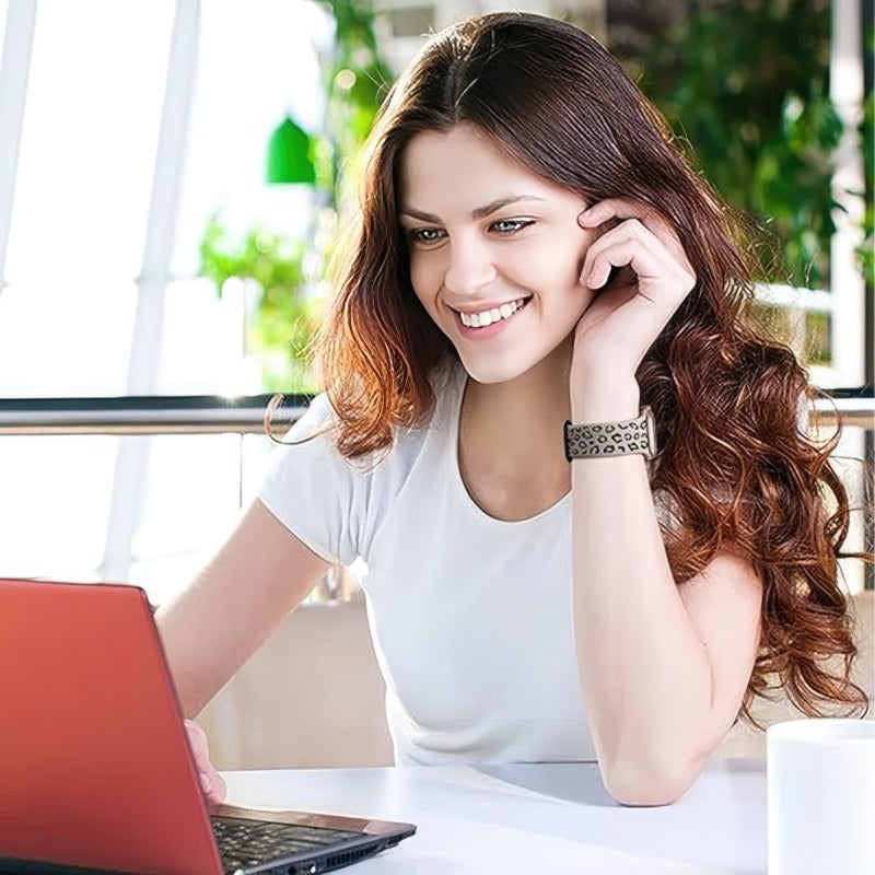 Apple Watch karkötő Leopárd 