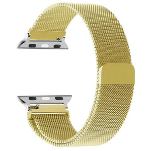 Bracelet Apple Watch Magnétique en Acier or