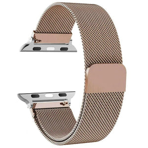 Bracelet Apple Watch Magnétique en Acier rose or