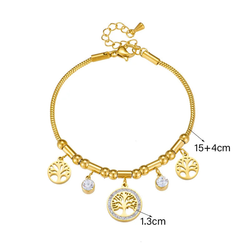 Bracelet Arbre de Vie avec Zircon
