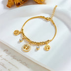 Pulseira árvore da vida adornada com strass