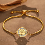 Pulsera con Árbol de la Vida oro