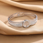 Bracelet avec Arbre de Vie et Cristal argent