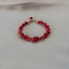 Bracelet avec Corail Rouge