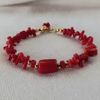 Bracelet avec Corail Rouge