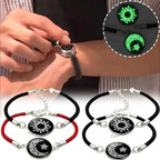 Bracelet avec Croissant de Lune et Soleil Lumineux