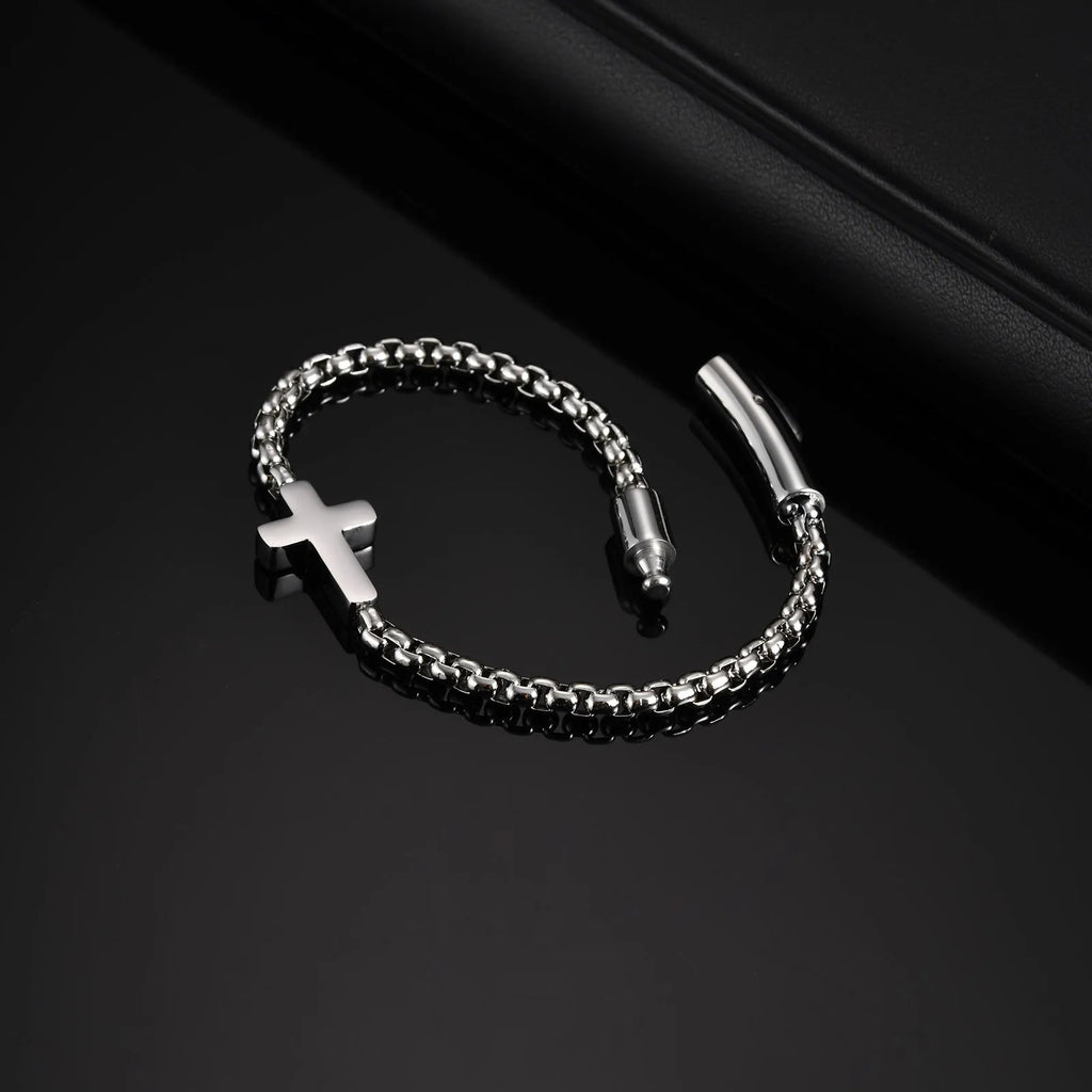 Bracciale con croce orizzontale
