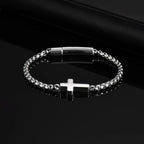 Bracciale con croce orizzontale