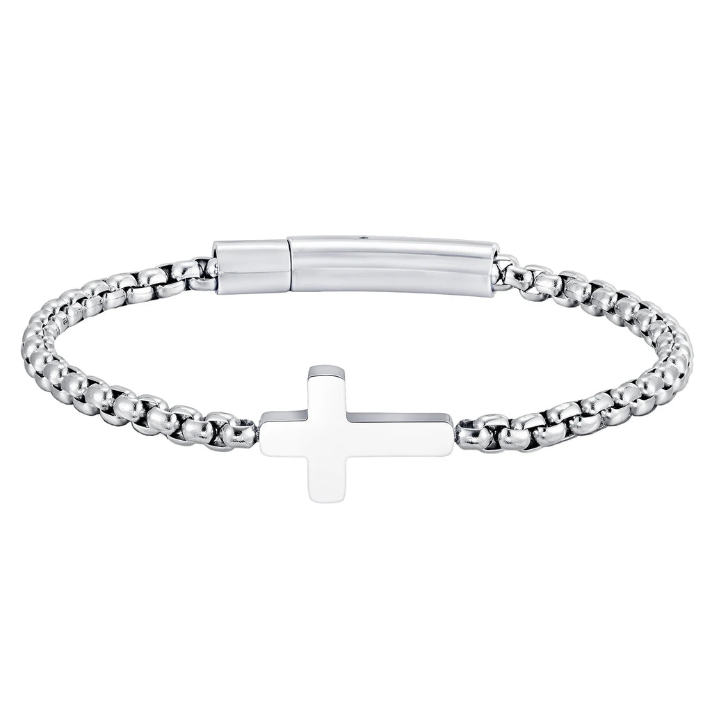 Bracciale con croce orizzontale