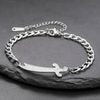Armband med arabisk Ali Zulfiqar-svärd i silver