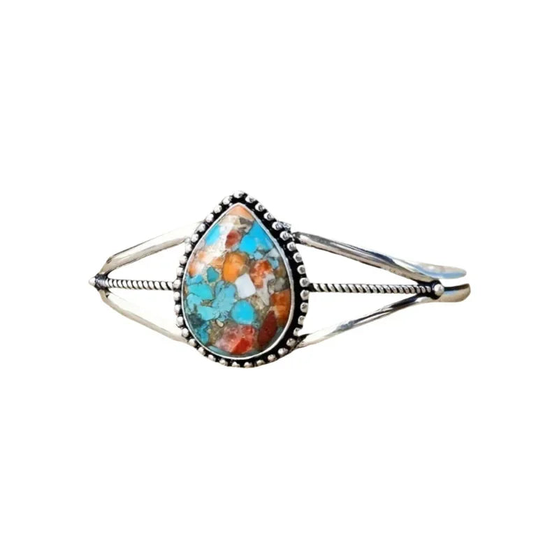Bracelet avec Goutte d'Eau avec Turquoise