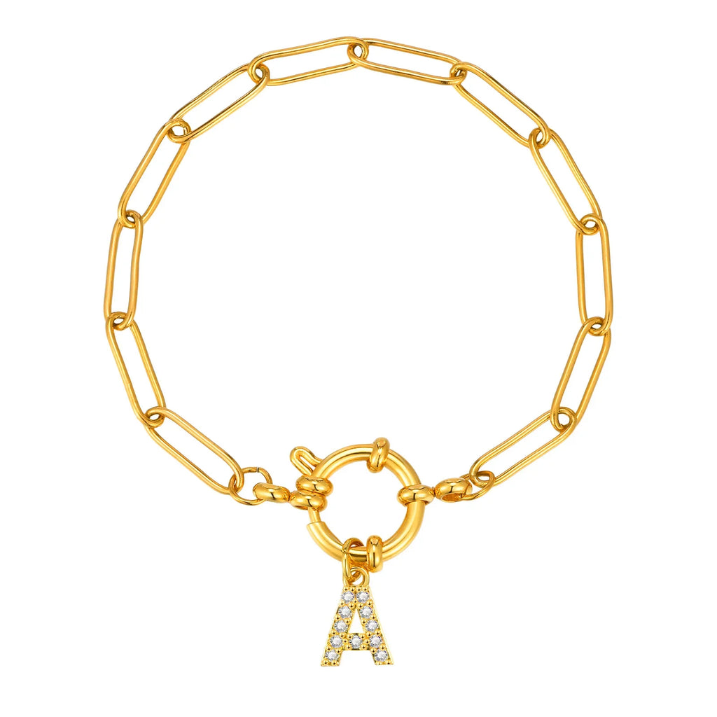 Personalisiertes Armband mit Initiale a