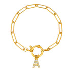 Personalisiertes Armband mit Initiale a