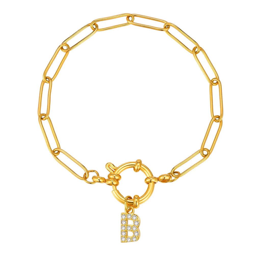 Personalisertes Armband mit Initiale b