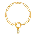 Personalisertes Armband mit Initiale d