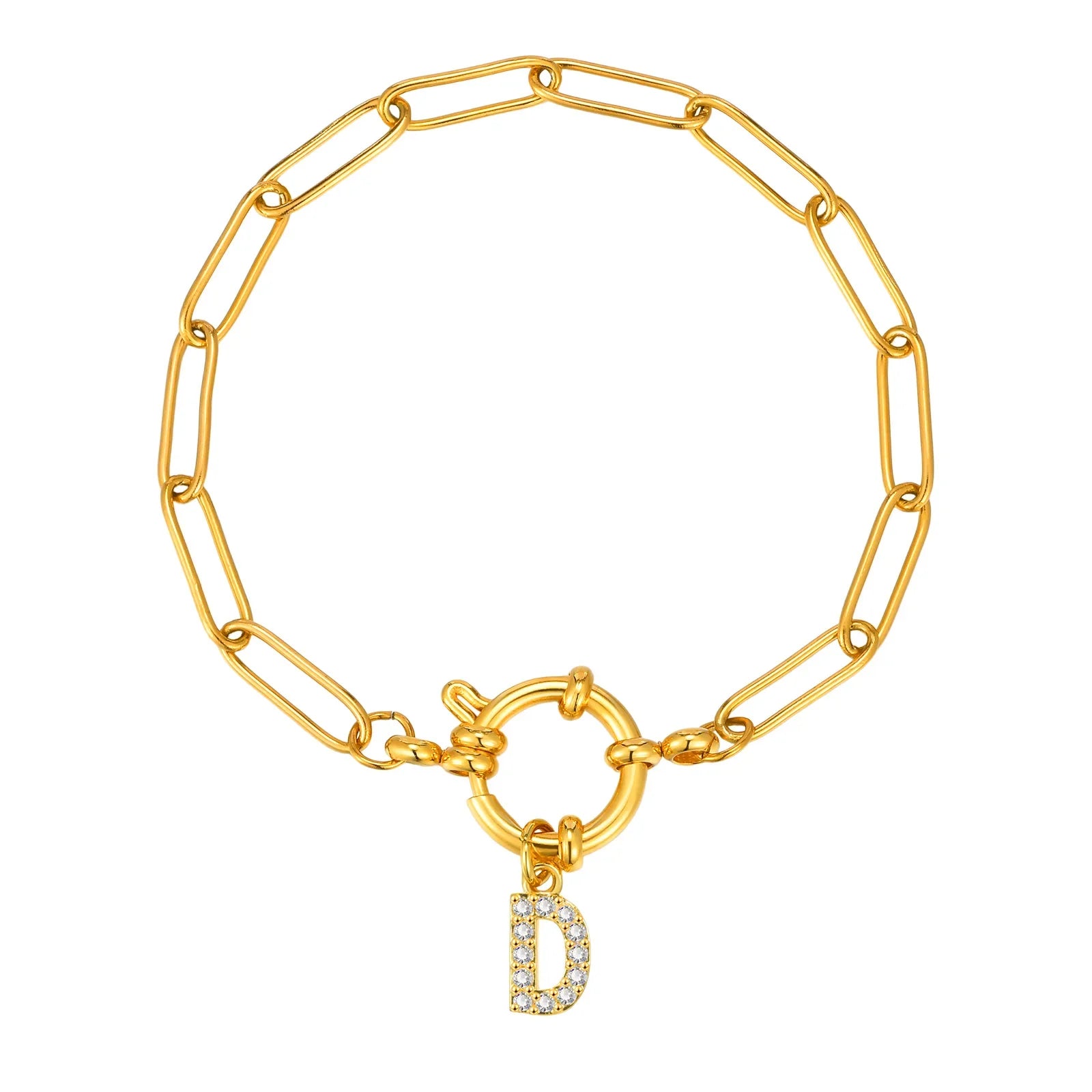 Personalisertes Armband mit Initiale d
