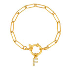 Personalisertes Armband mit Initiale f