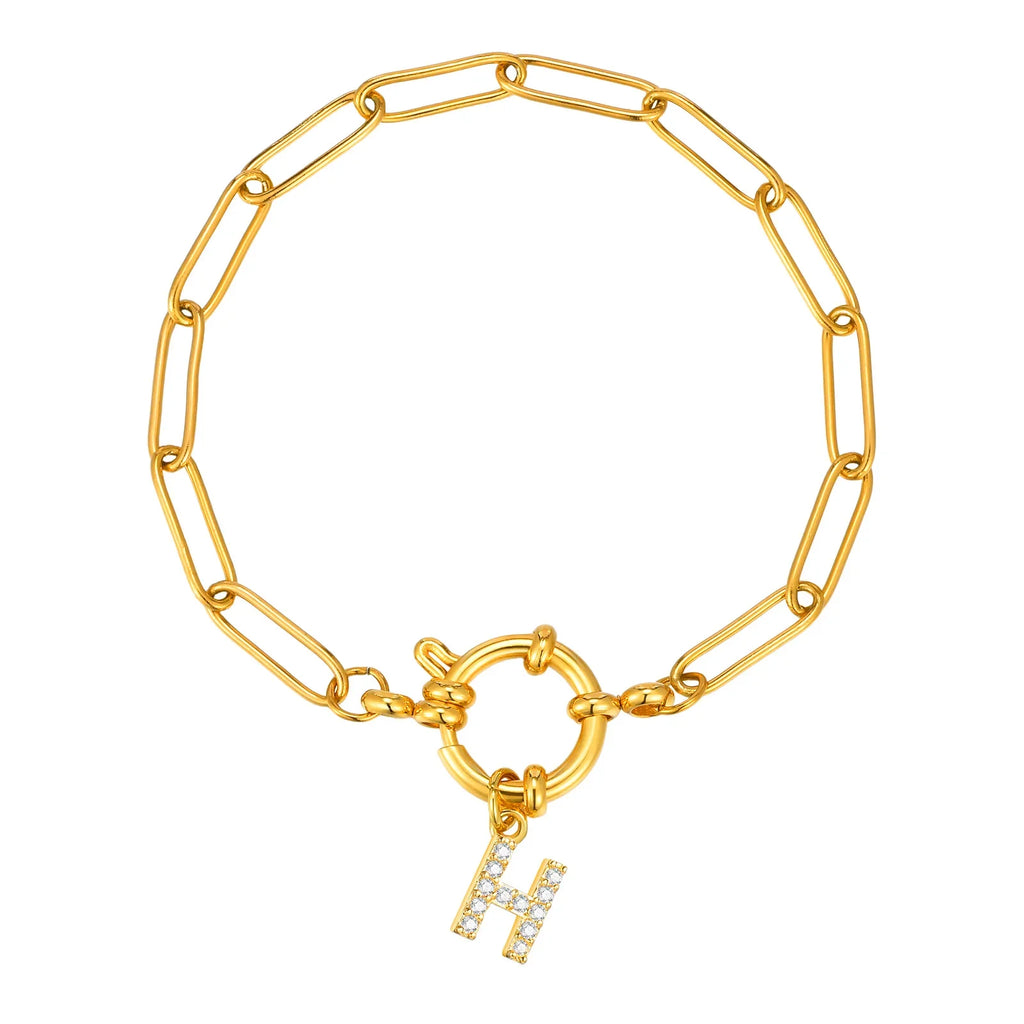 Personalisertes Armband mit Initiale h