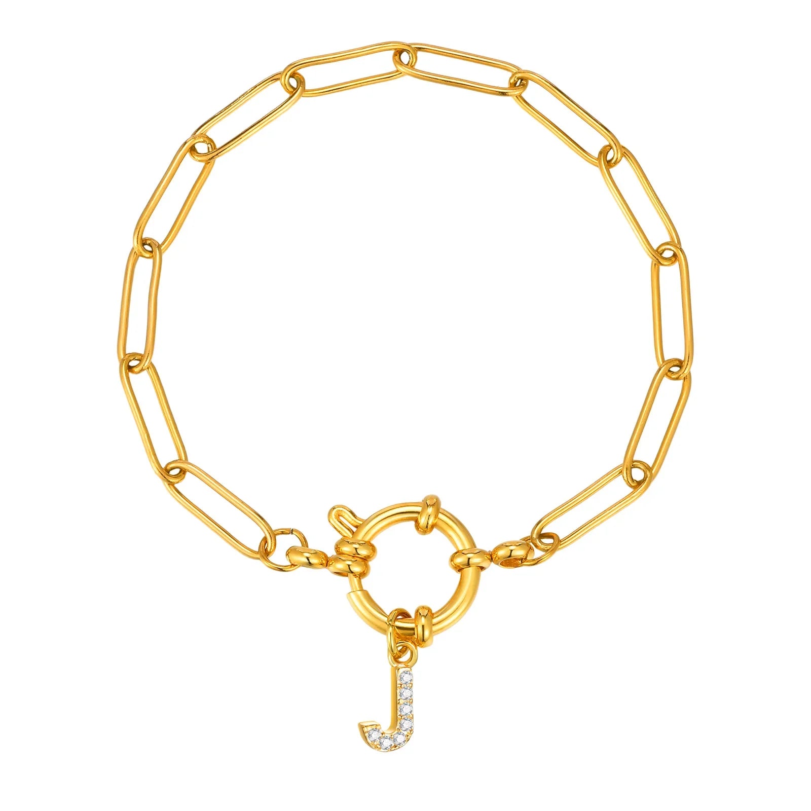 Personalisertes Armband mit Initiale j