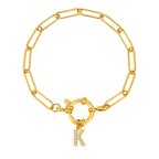 Personalisertes Armband mit Initiale k