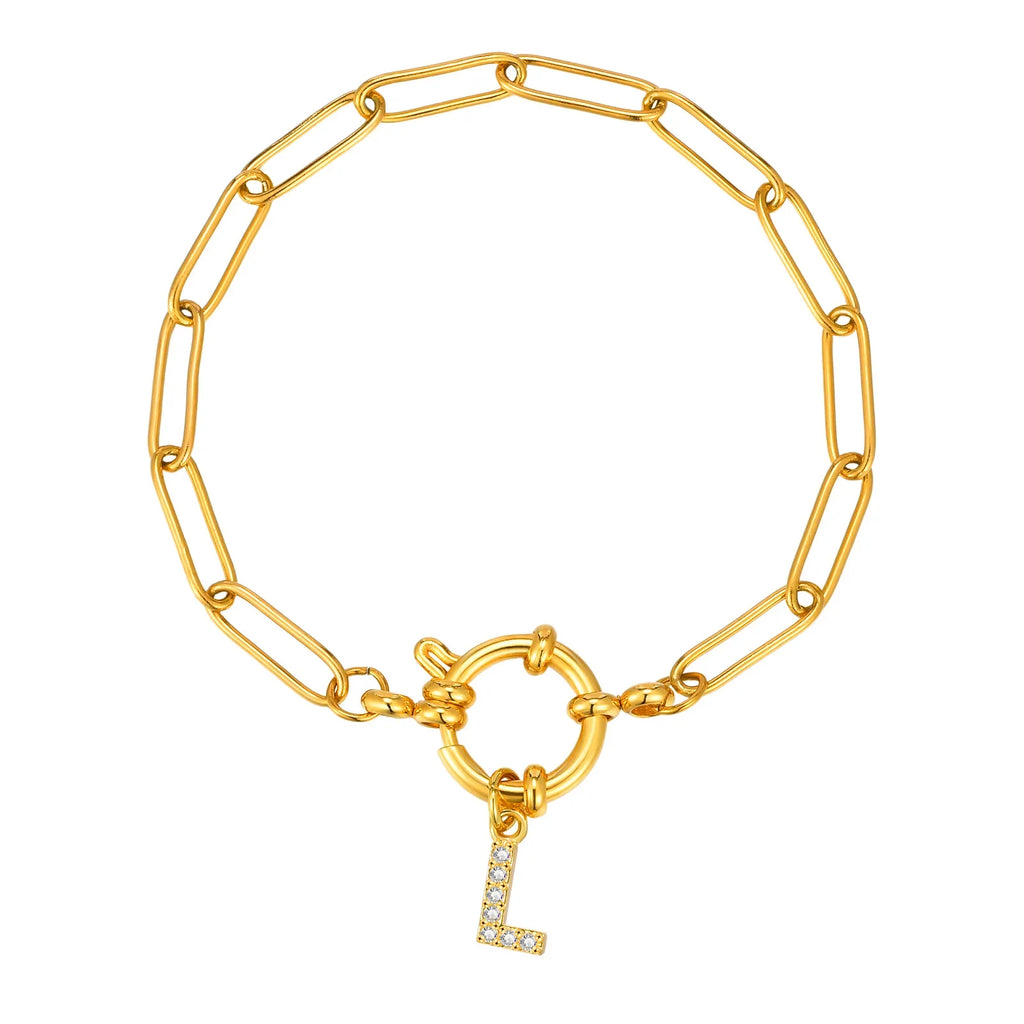 Personalisertes Armband mit Initiale l