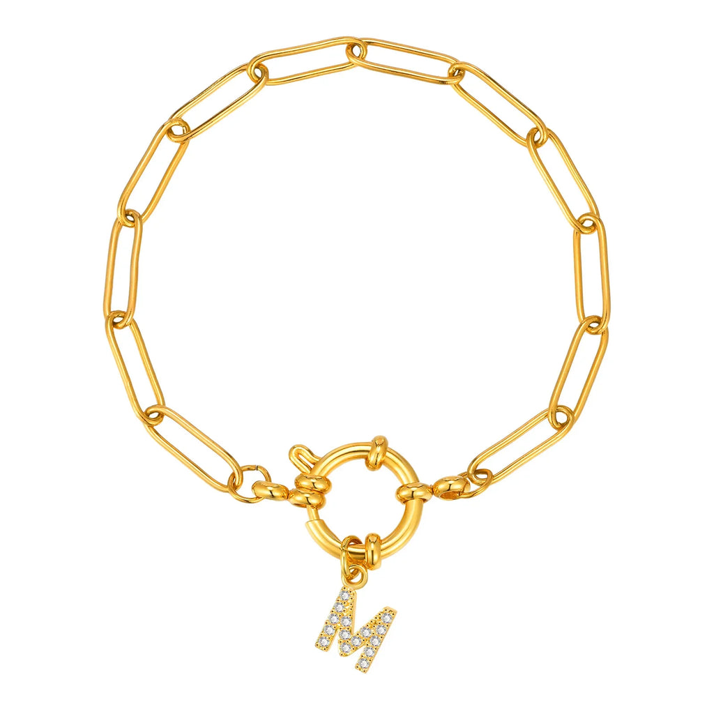 Personalisertes Armband mit Initiale m