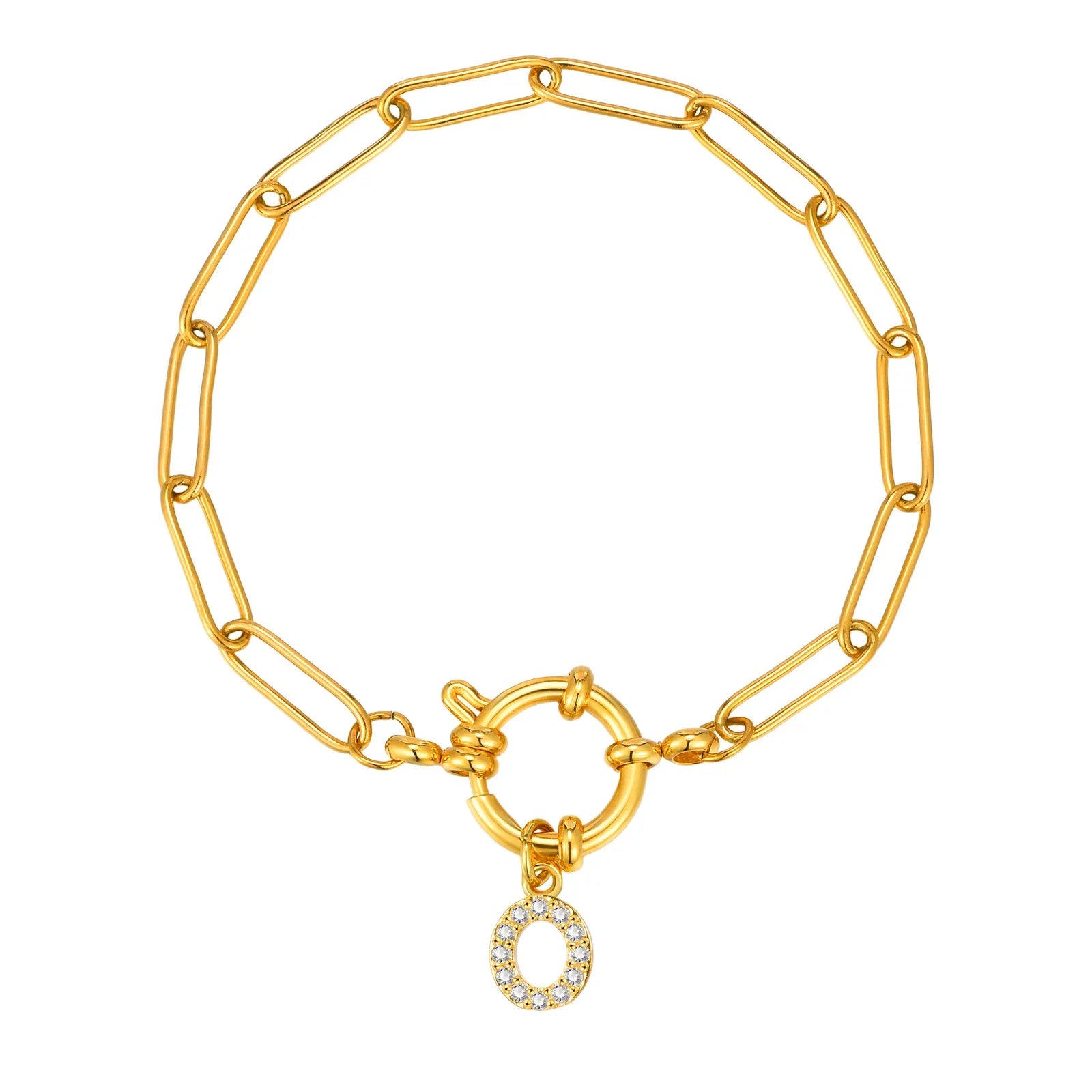 Personalisertes Armband mit Initiale o