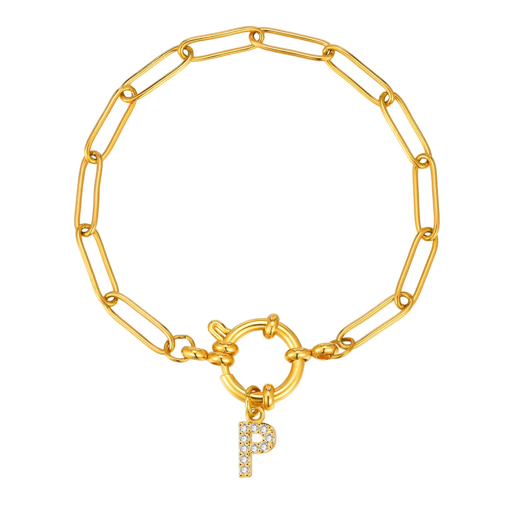 Personalisertes Armband mit Initiale p