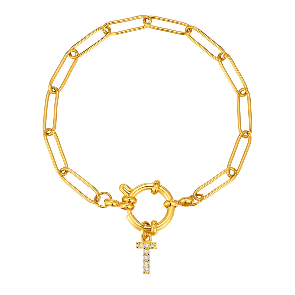 Personalisertes Armband mit Initiale t