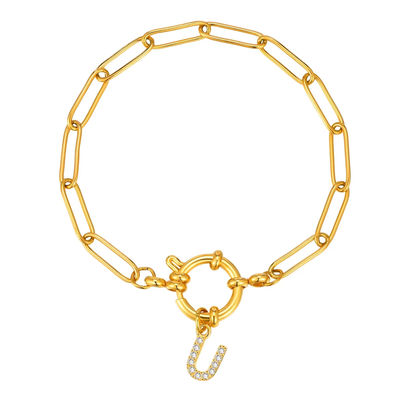 Personalisertes Armband mit Initiale u