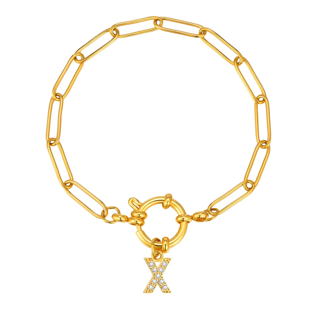 Personalisertes Armband mit Initiale x