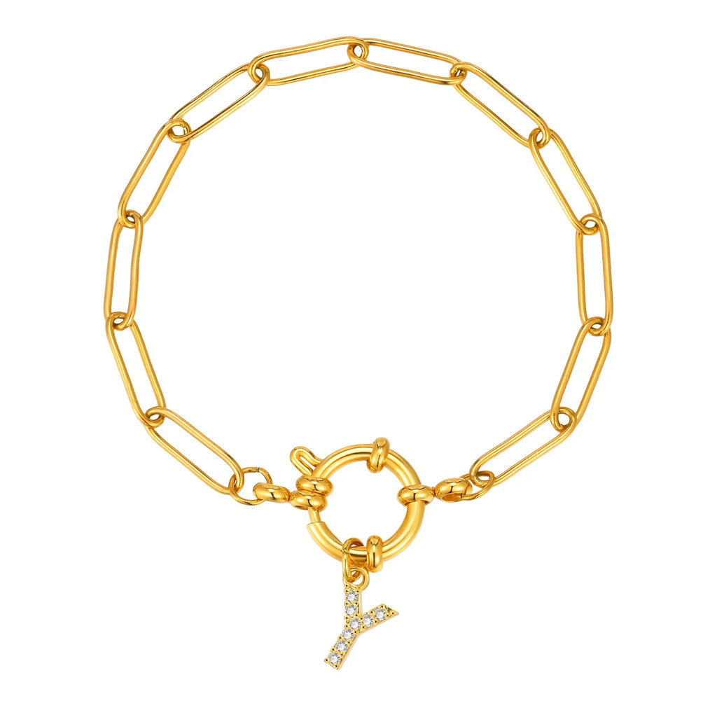 Personalisertes Armband mit Initiale y