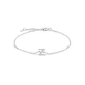 Bracelet avec initiale en strass argent z