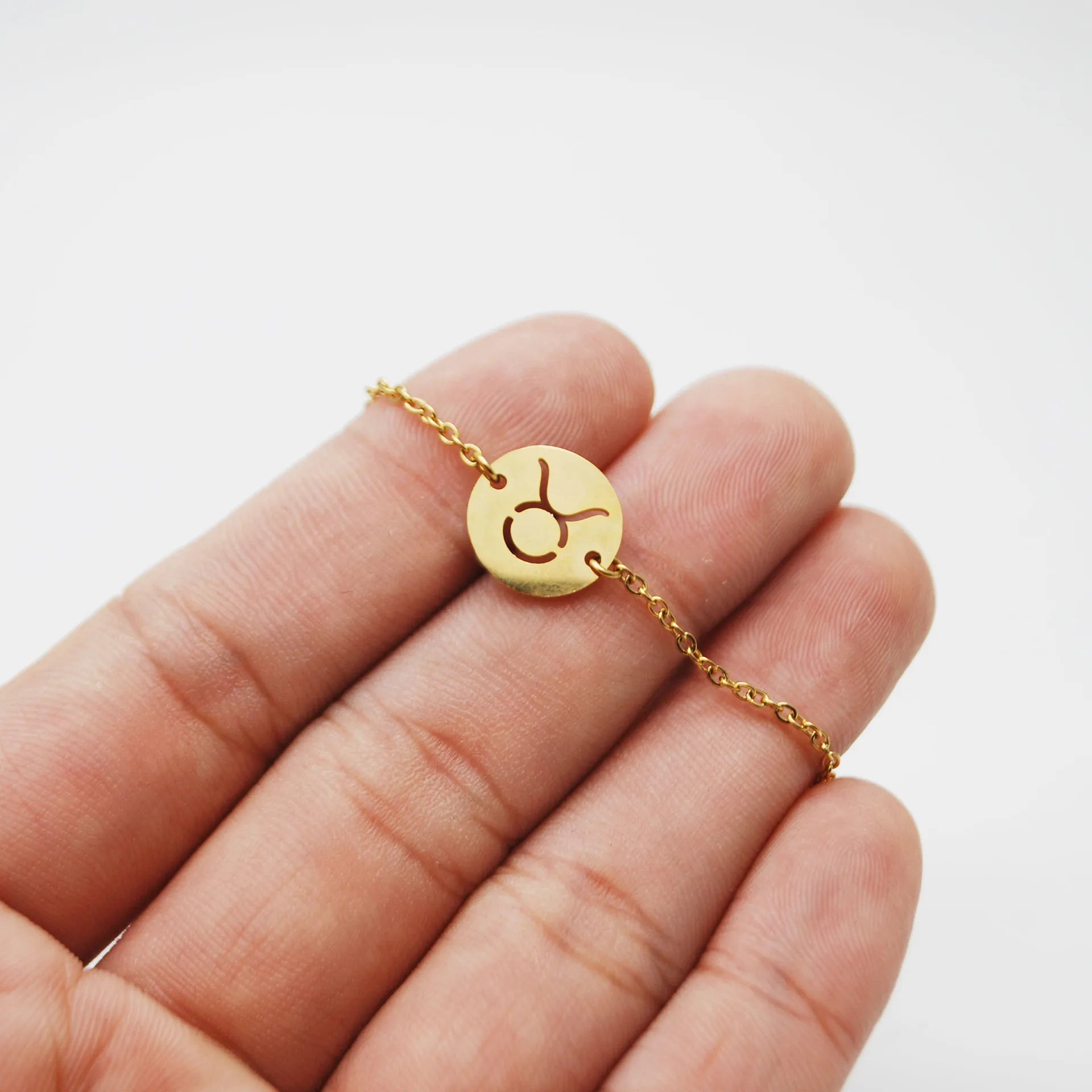 Bracelet avec Pendentif du Signe du Zodiaque Astrologique